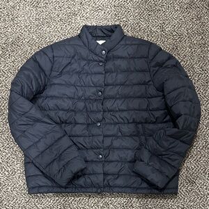 a new day black puffer jacket